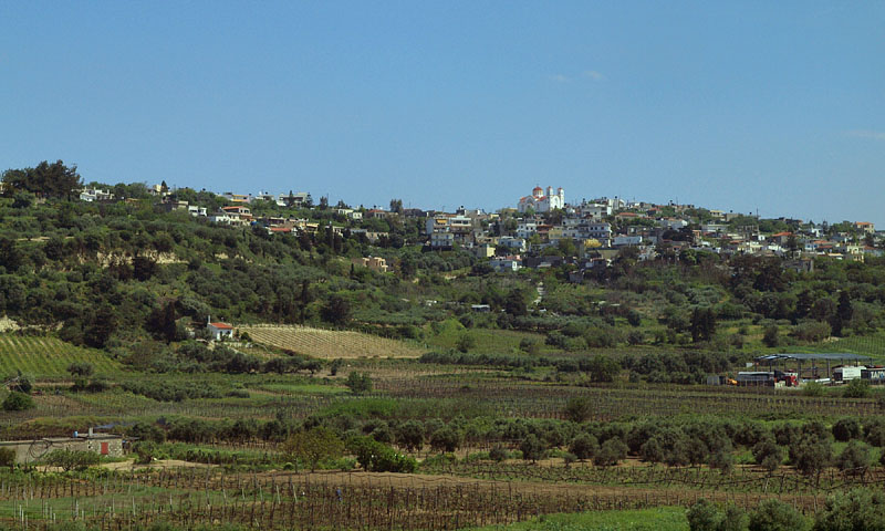 クレタ島郊外の田園風景