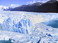 氷河の崩落