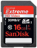 SanDisk Extreme SDHC UHS-1 Class10 16GB SDSDX-016G-J95