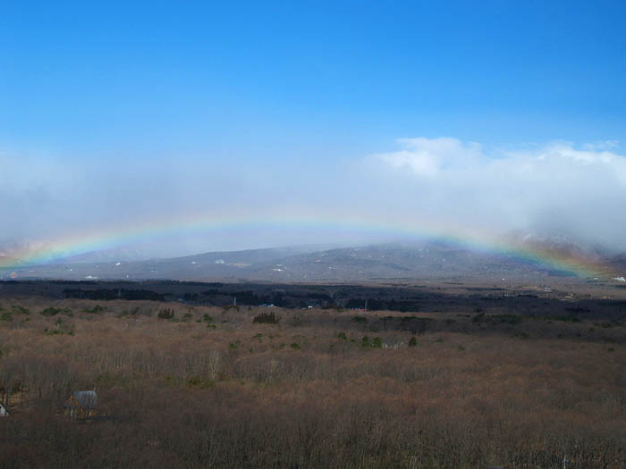那須高原の虹