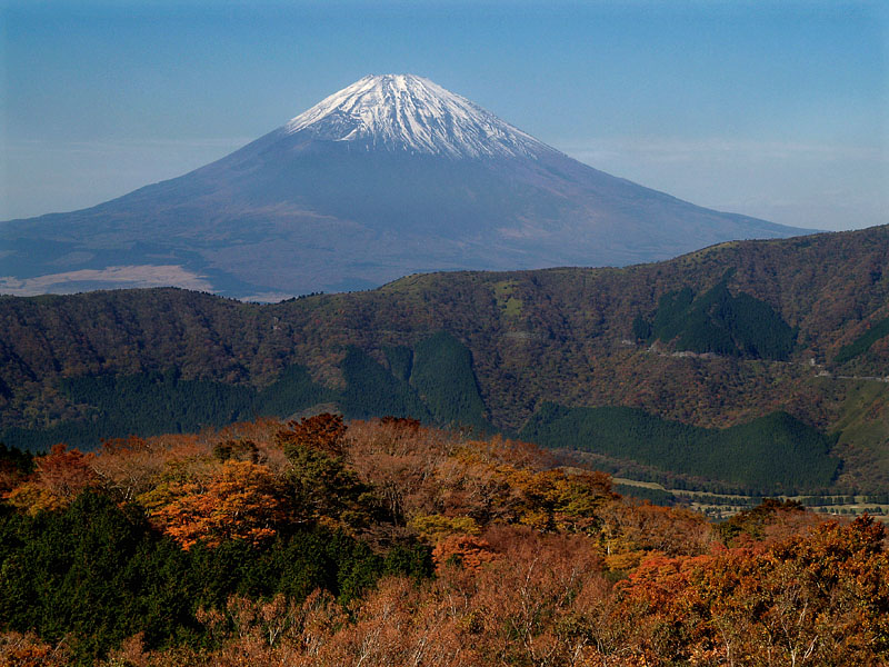 真白き富士の嶺