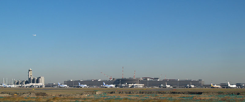 モノレールから見た羽田空港
