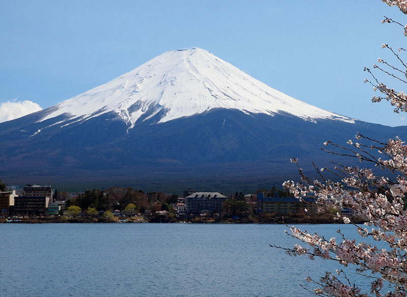 春の富士山ズームアップ！