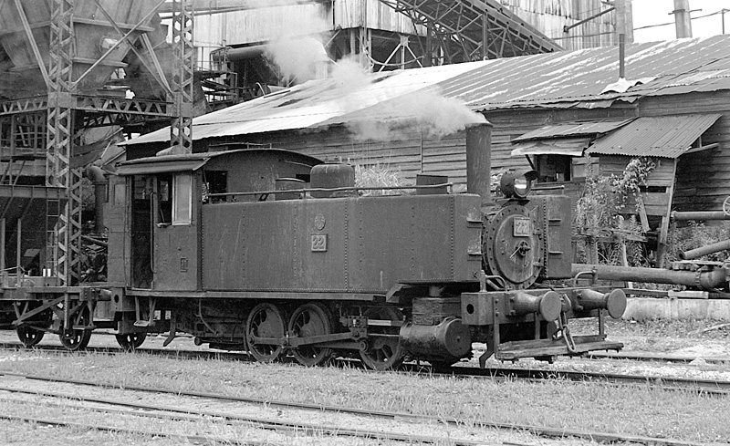 貝島炭砿専用鉄道（六坑）のアルコ22号　1973.08.02撮影　