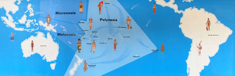 オセアニア（ポリネシア・ミクロネシア・メラネシア）に住む人々