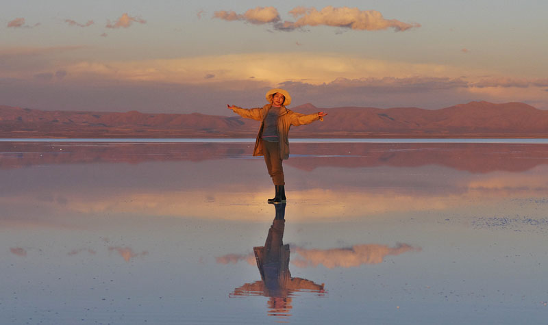 天空の写し鏡/ウユニ塩湖（ボリビア）