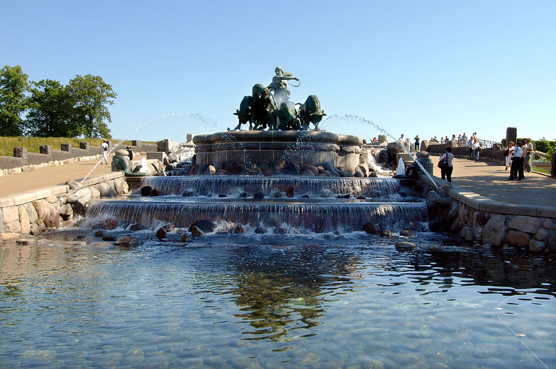 シェラン島の由来を物語るゲフィオンの泉