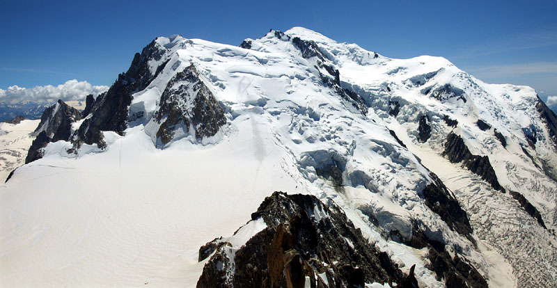 アルプス最高峰のモンブラン（4,807m）！