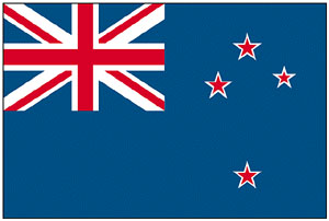 南十字星が描かれたニュージーランド国旗