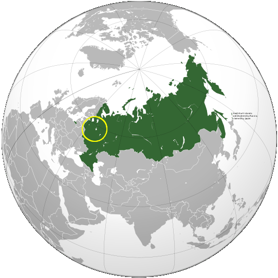 ロシアの位置