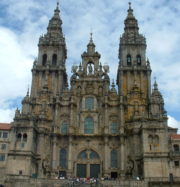 サンティアゴ・デ・コンポステーラの大聖堂（スペイン）