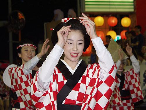 日本髪の踊り子