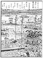 三社神輿船渡御の図