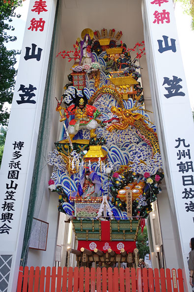 櫛田神社の飾り山笠（表）