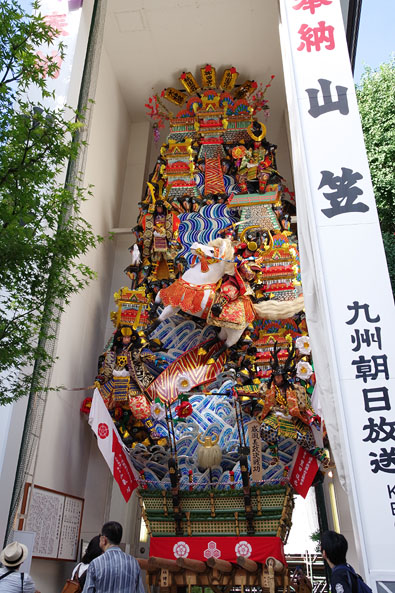 櫛田神社の飾り山笠（見送り）