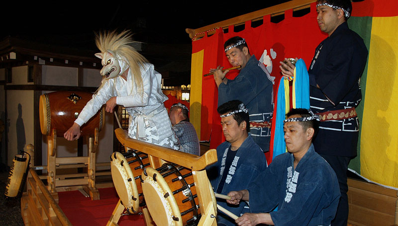 住吉神社奉納囃子「天狐」　2007.4.27