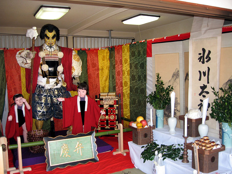志多町会所の弁慶人形 / 2007.10.20.