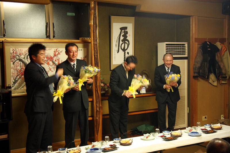 上町の囃子手激励会　2008.11.8